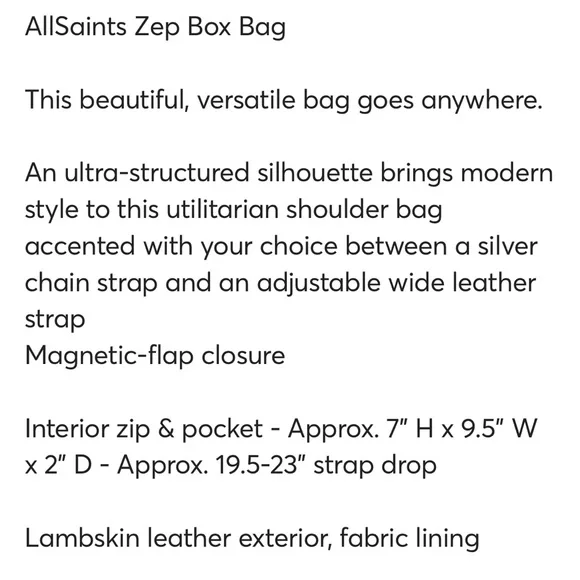 All Saints Zeppelin Bag - Picture 5 of 6